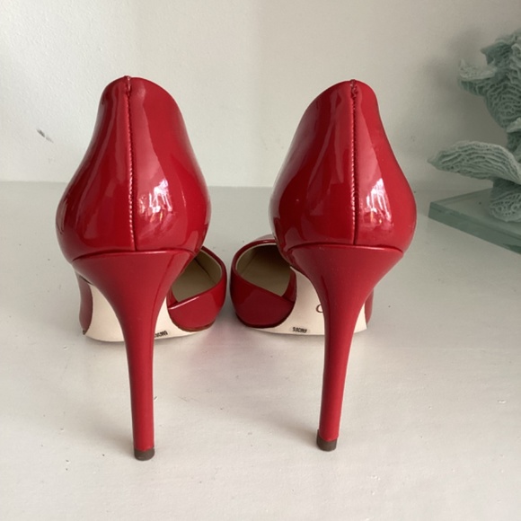NEW Jessica Simpson Women's Prizma Red Pointed Toe D'Orsay Heels Size 36.5 US 6 - Picture 5 of 11